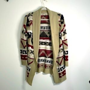 Long cardigan western Aztec